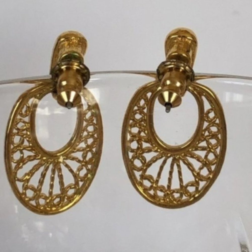 Elegant filigree earrings - Picture 3 of 4